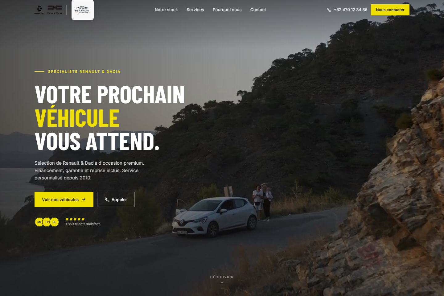 Aperçu du site Berardis Auto